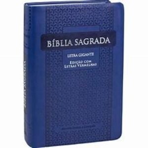 BÍBLIA LETRA GIGANTE  -  AZUL ARABESCO  -  ARC065TILGI  - COD 1055