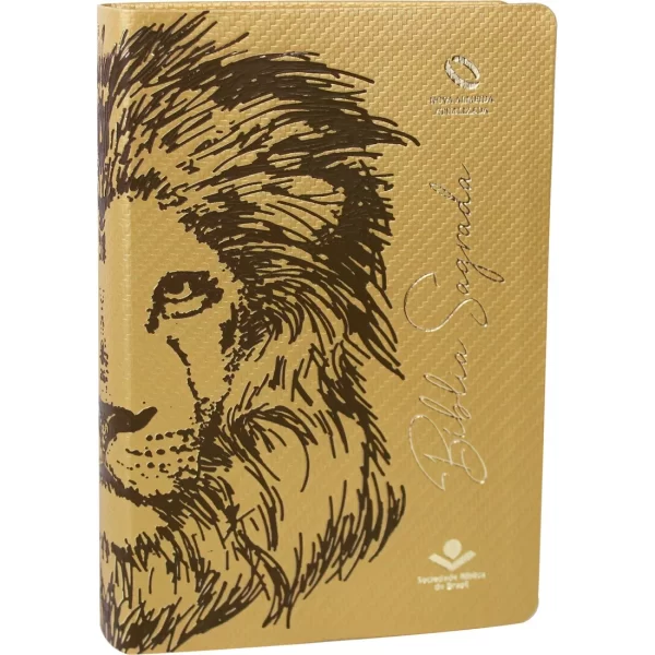 Bíblia Sagrada LEAO  DOURADO - NAA