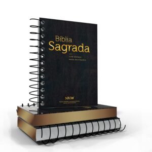 BIBLIA ANOTE NVI - PRETA MASCULINA ESPIRAL