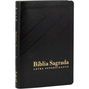 BIBLIA LETRA SUPERGIGANTE PRETA COM ZÍPER- ARC085TILSGILV