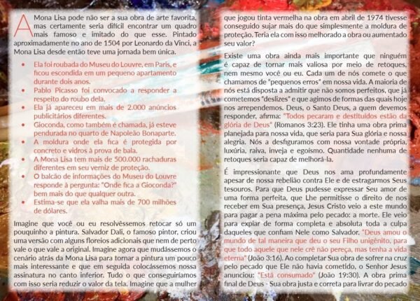 Pacote de Folhetos - MELHORANDO A MONA LISA - Imagem 2