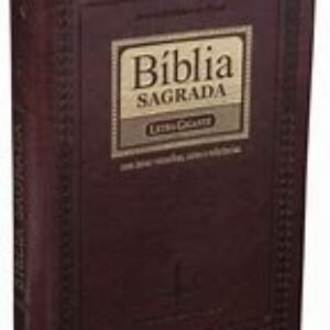 Bíblia Sagrada Letra Gigante - Capa Marrom Nobre - ARC065TILGI  - COD 1045