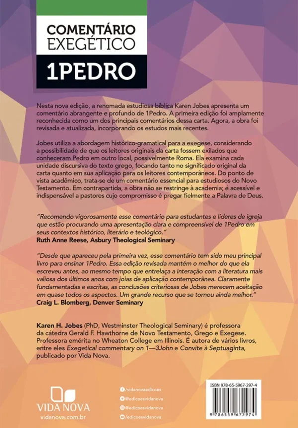 1 Pedro: comentário exegético - Karen H. Jobes - Imagem 2