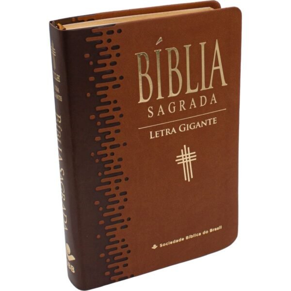 Bíblia Letra Gigante NTLH - Capa Marrom Claro - NTLH065TILGI