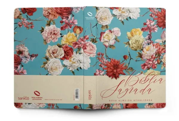 Bíblia Letra Normal NAA  - Capa Dura Florescer  Slim - NA63 - Imagem 2