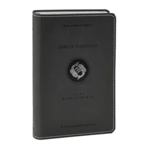 Bíblia Letra Super Gigante NAA - Capa Luxo Cinza NA065LSGILV