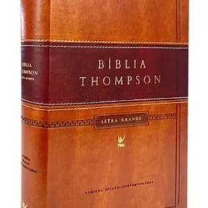 Bíblia de Estudo Thompson AEC - Capa Marrom Escuro e Claro