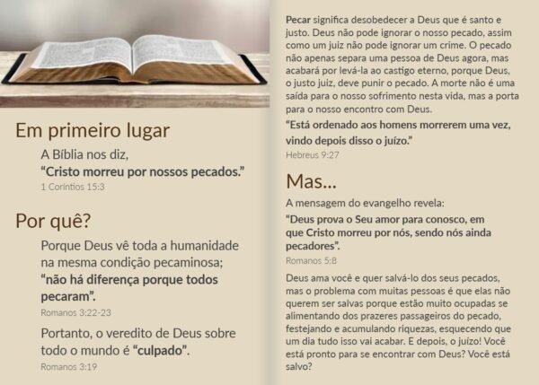 Pacote de Folhetos  - A MENSAGEM DO EVANGELHO - Imagem 2