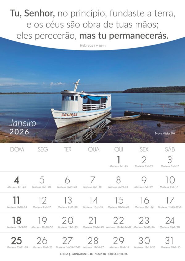 Calendários de Parede - Lugares Turísticos - 2026 - Imagem 4
