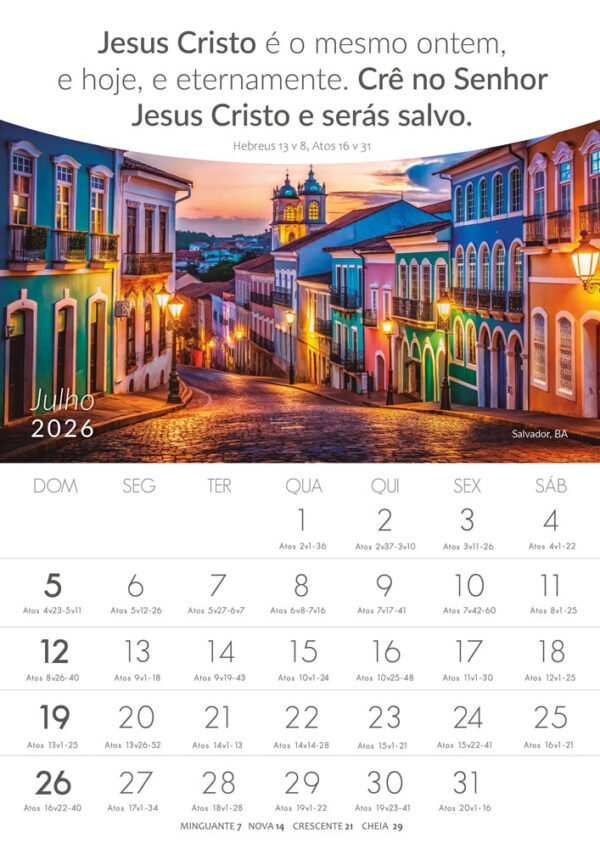 Calendários de Parede - Lugares Turísticos - 2026 - Imagem 6