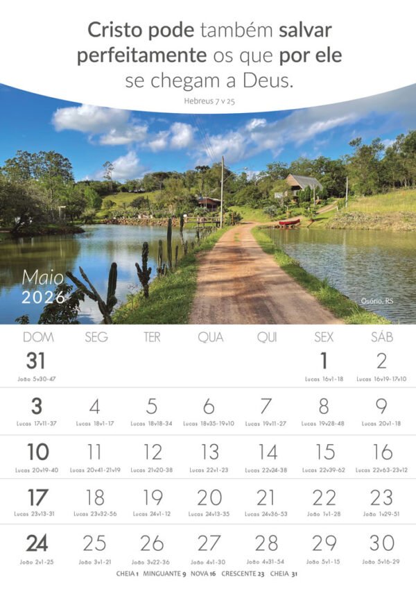 Calendários de Parede - Lugares Turísticos - 2026 - Imagem 8