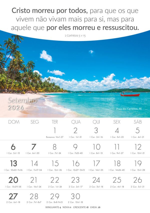 Calendários de Parede - Lugares Turísticos - 2026 - Imagem 12