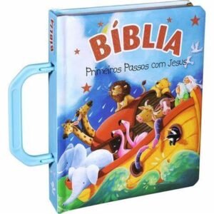 Bíblia Primeiros Passos com Jesus - Capa Alça Azul